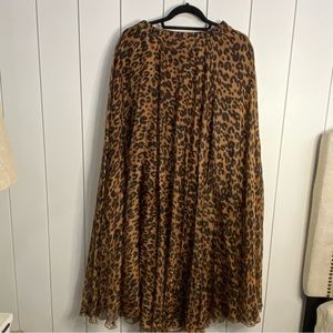 Leopard maxi skirt
